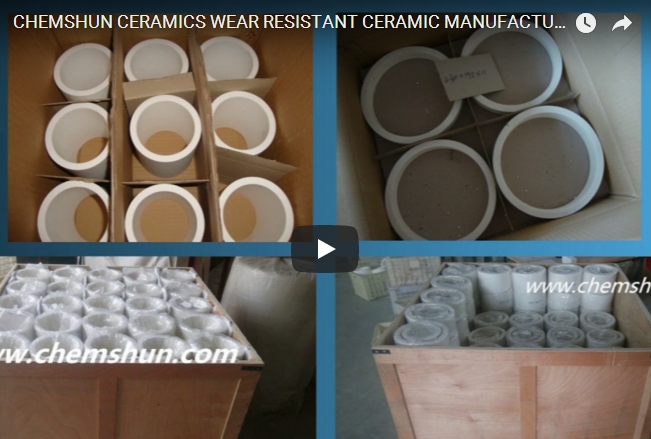 CHEMSHUN CERAMICS WEAR RESISTANT CERAMIC MANUFACTURER-ALUMINA CERAMIC LINER PACKAGE