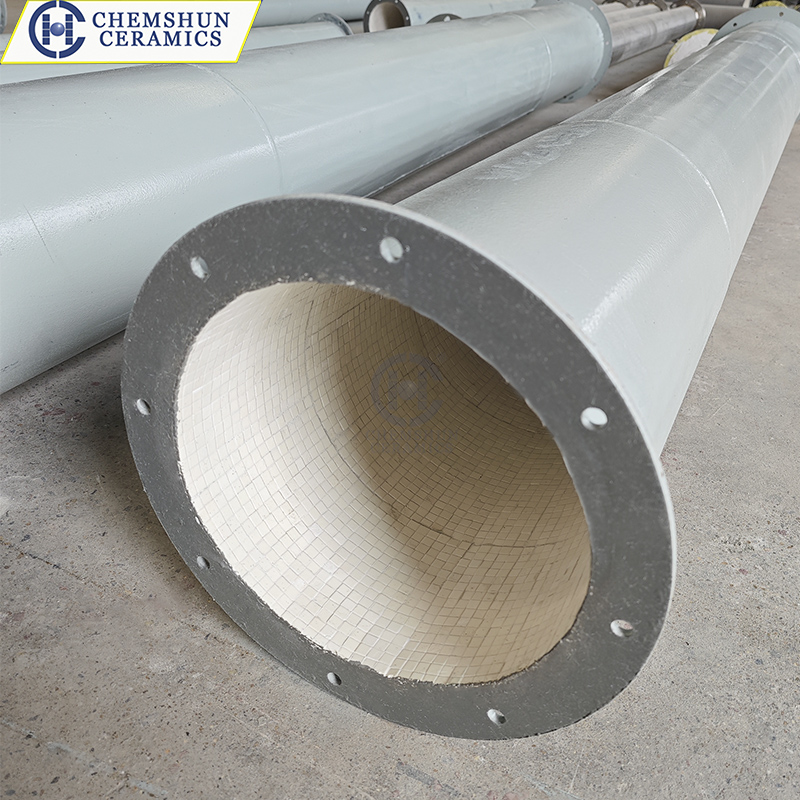 Wear-resistant Ceramic Sheets are Used for Anti-wear Lining of Pipes 01