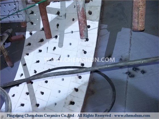 Pingxiang Chemshun high alumina ceramic liners for wear protection solution Pingxiang Chemshun high alumina ceramic liners for wear protection solution